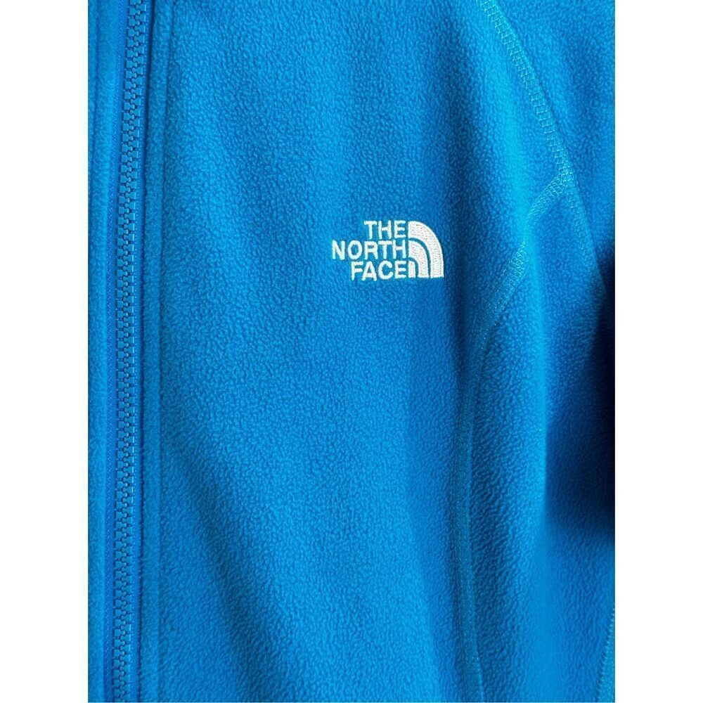 The North Face size M fleece turquoise jacket full zipper - Picture 2 of 12